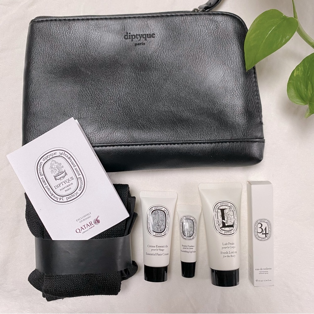 New Diptyque Qatar Airways Business Class Travel Amenity Kit